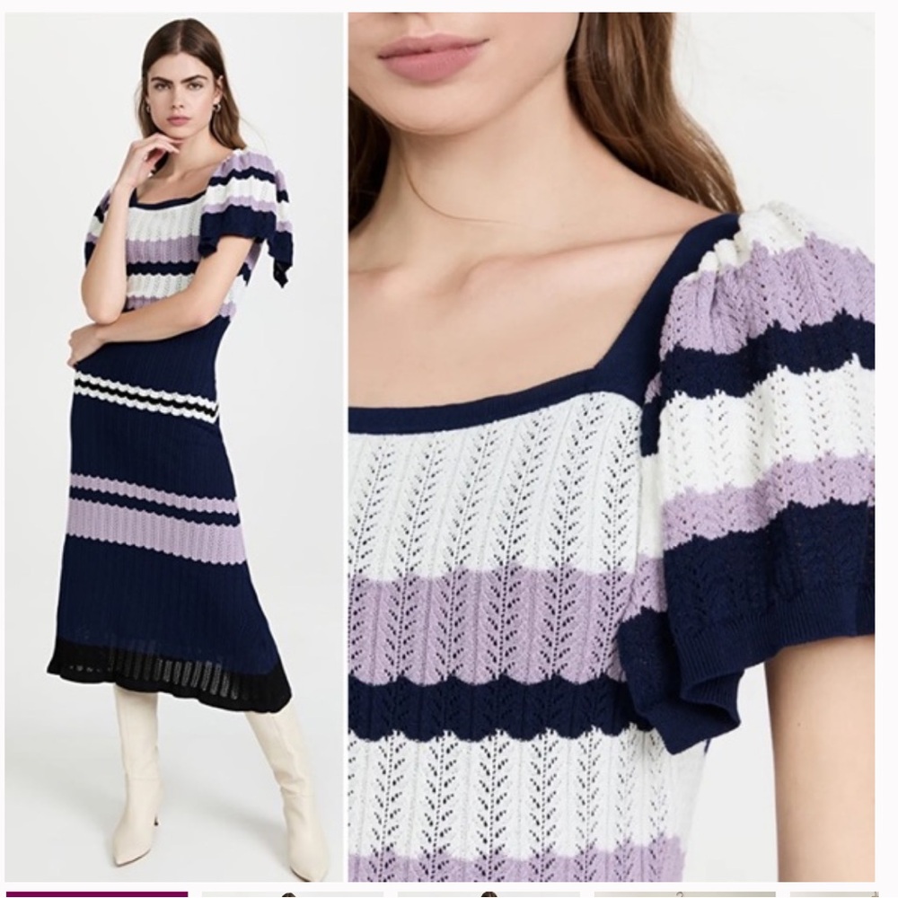 Adam Lippes Stripe Knitted Dress
